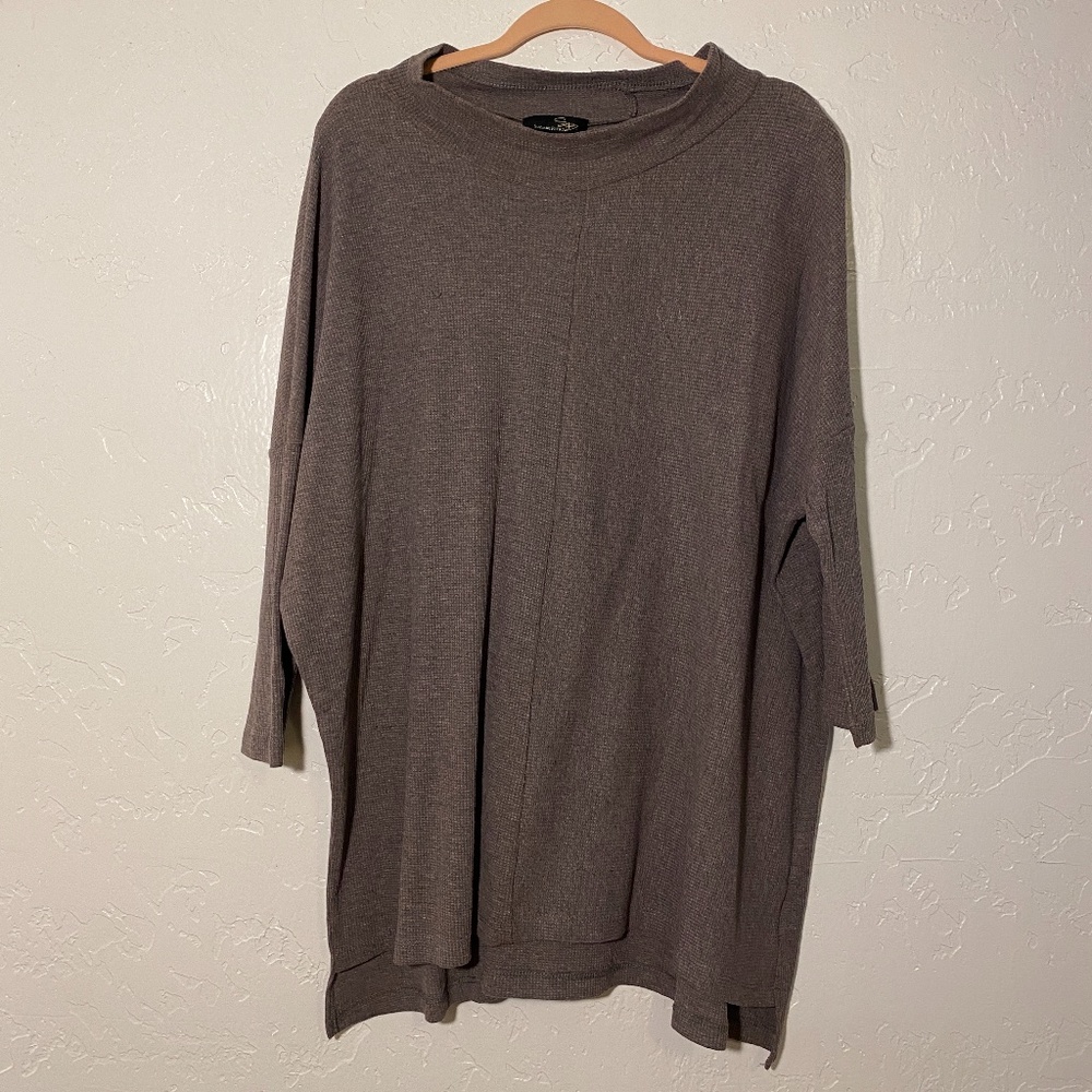 NWT- SB Suzanne Betro asymmetrical blouse,  2X.